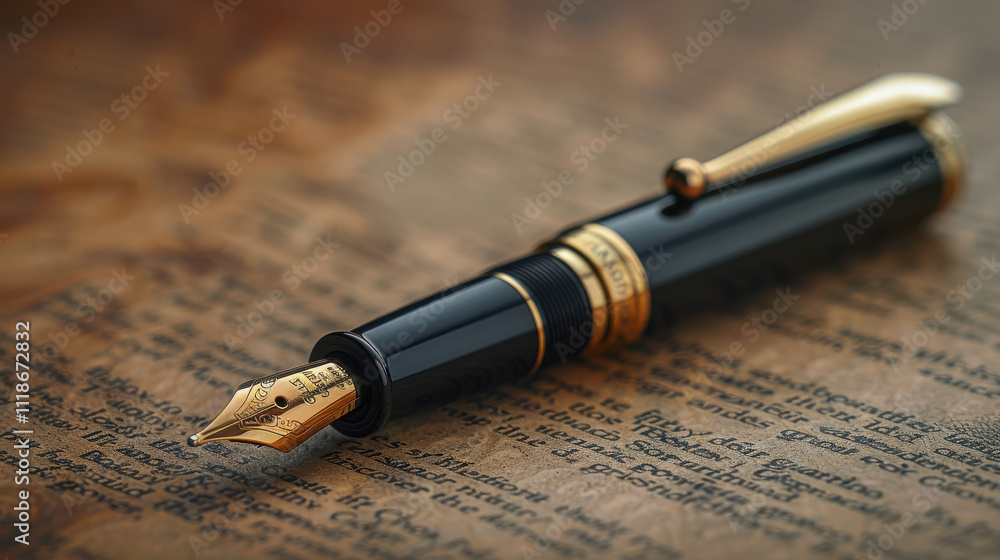Fototapeta premium Elegant pen on a table.