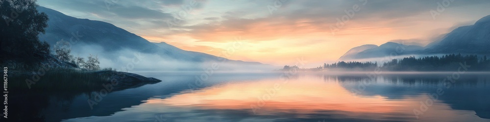 Fototapeta premium Serene Sunrise