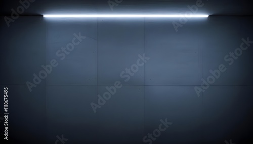 Gray concrete wall with a soft white light source
