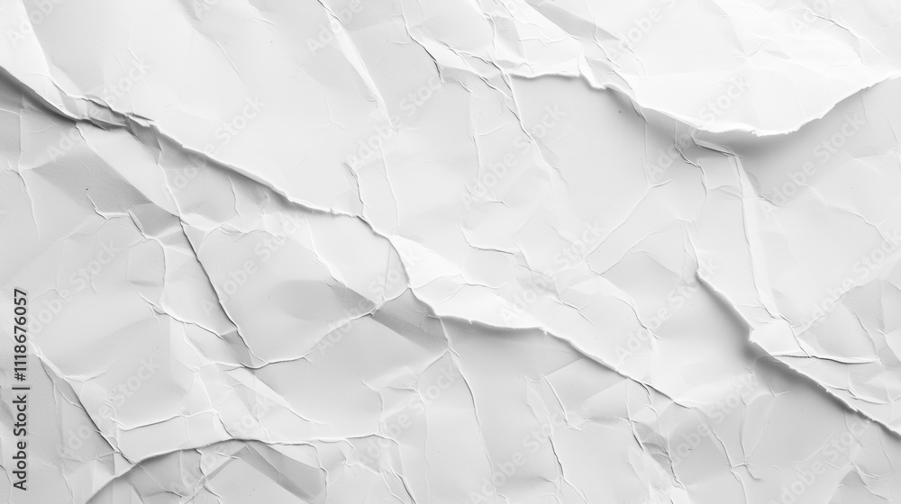 Fototapeta premium Minimalist white paper surface, perfect for highlighting the simplicity and sophistication of minimalist designs