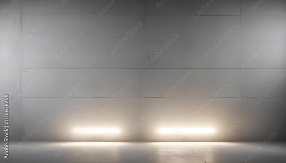 Gray concrete wall with a soft white light source Gray concrete wall with a soft white light source