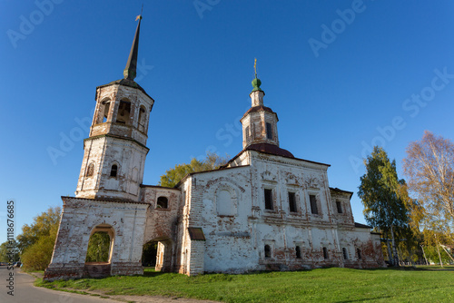 Elias (Ilyinskaya) Church on the embankment of the Northern Dvina River in Veliky Ustyug