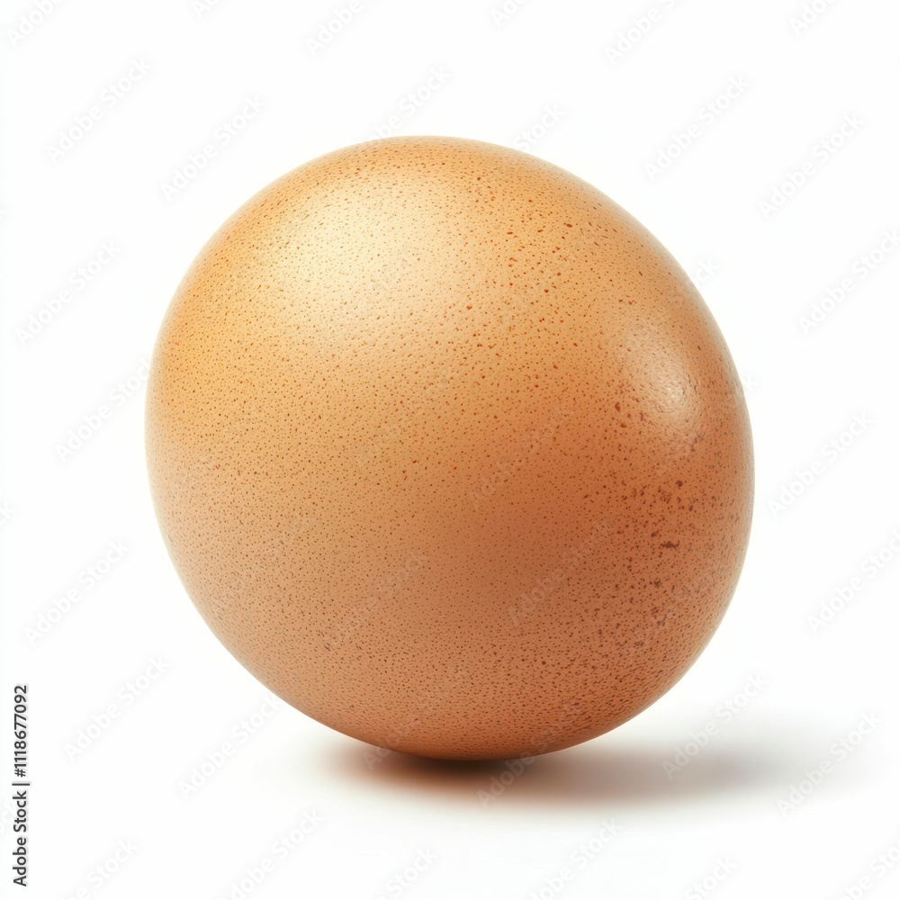 single brown egg with smooth, unblemished shell rests against a pristine white background, showcasing natural form and subtle earthy tones in minimalistic elegance. single brown egg with smooth, unblemished shell rests against a pristine white background, showcasing natural form and subtle earthy tones in minimalistic elegance.