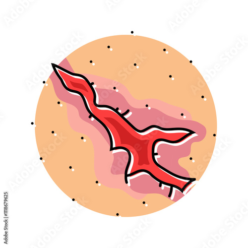lacerations household injury accident color icon vector. lacerations household injury accident sign. isolated symbol illustration