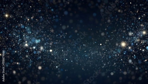 A dark background filled with many tiny, light particles.