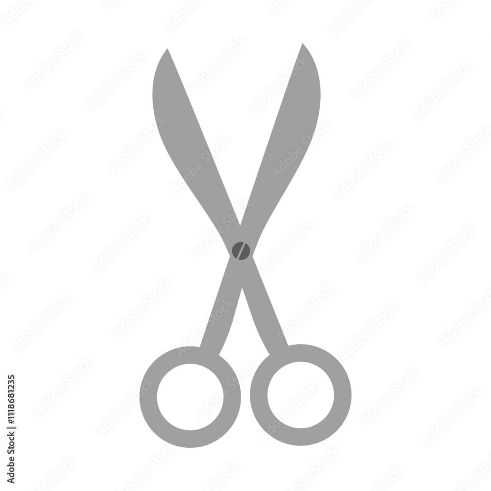 Scissors flat icon design sewing icon isolated Scissors flat icon design sewing icon isolated