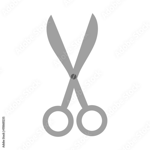 Scissors flat icon design sewing icon isolated