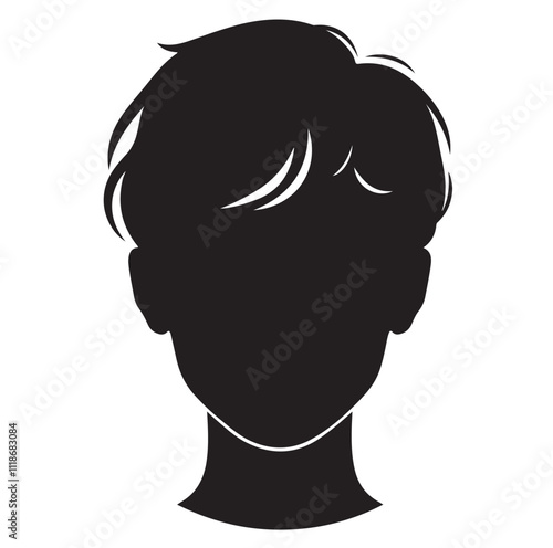 black african woman silhouette vector illustration