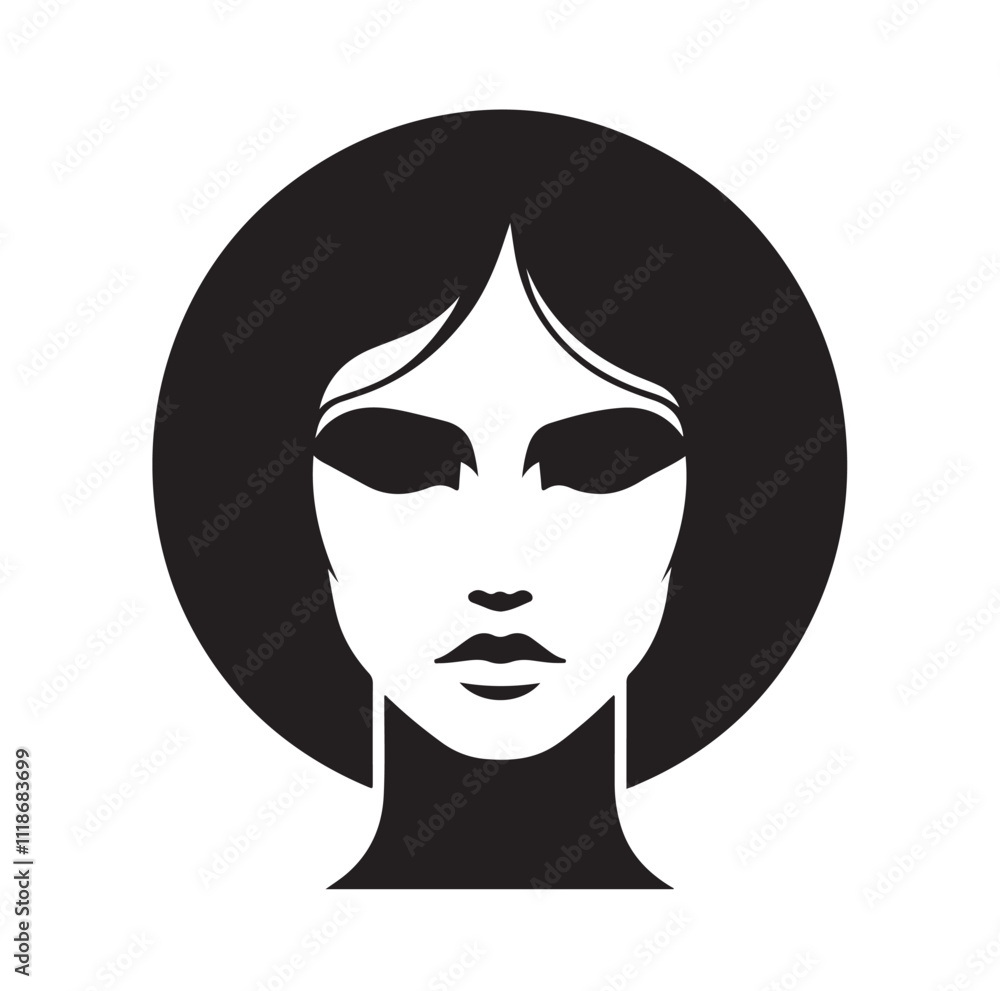 black african woman silhouette vector illustration black african woman silhouette vector illustration