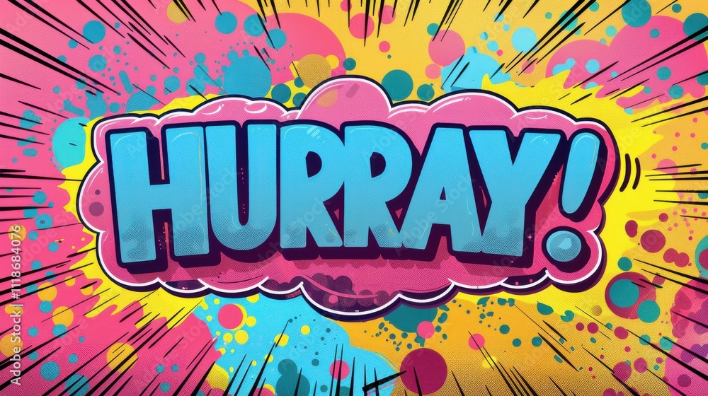 Pop art comic speech bubble with Pop art comic speech bubble with