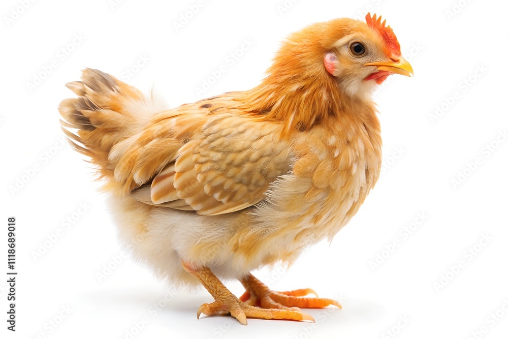 Fototapeta premium chicken isolated on White background
