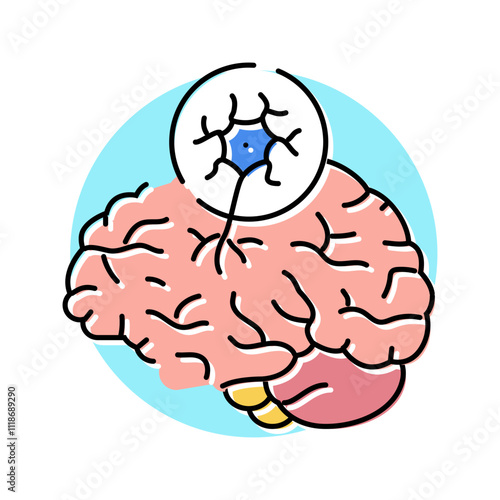 tay sachs disease color icon vector. tay sachs disease sign. isolated symbol illustration