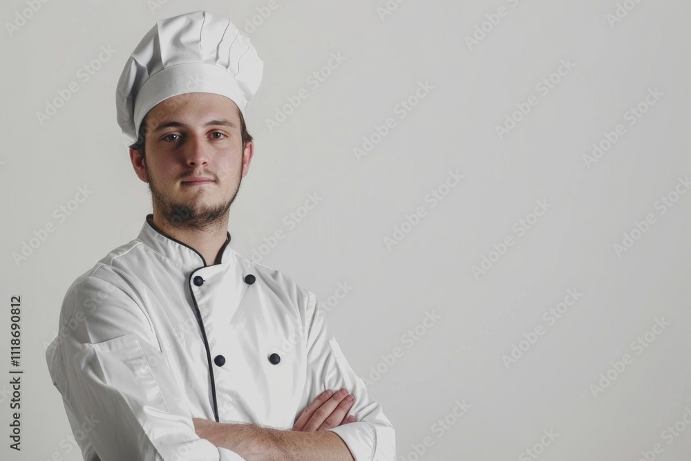 Young male chef isolated on white Young male chef isolated on white