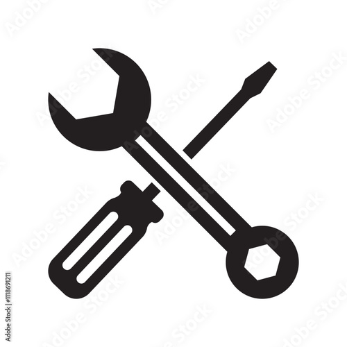 Repair icon vector tools icon symbol isolated