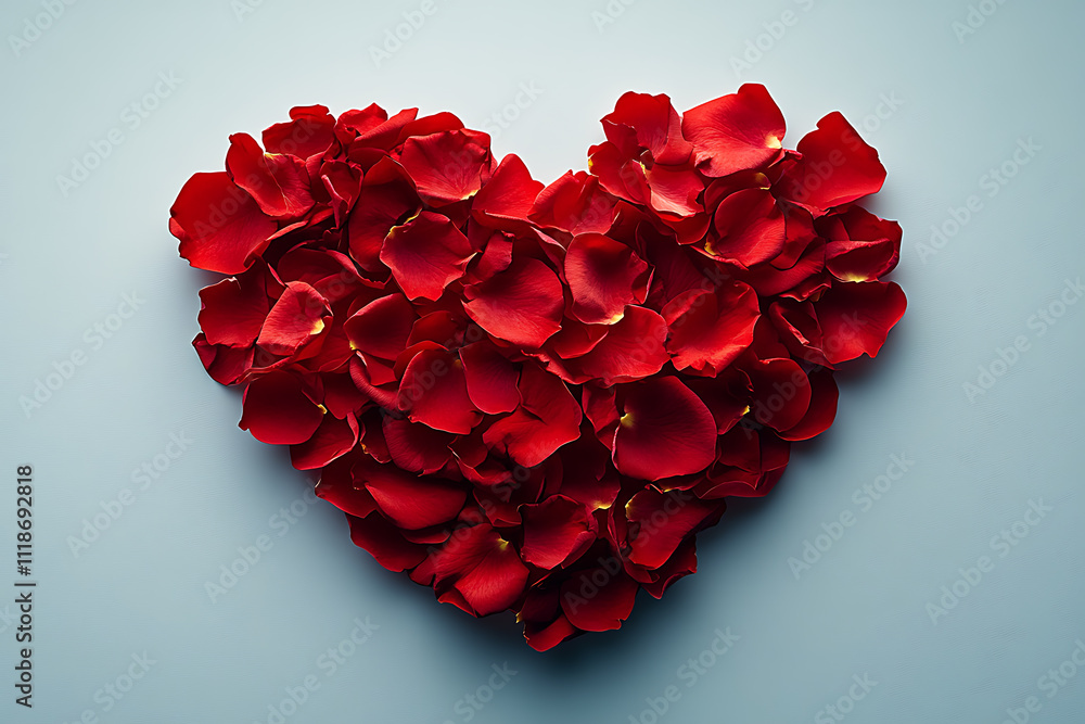 Elegant Valentine’s Day artwork featuring red rose petals forming a heart shape on a white background, symbolizing romance, passion, and timeless love.
Elegant Valentine’s Day artwork featuring red rose petals forming a heart shape on a white background, symbolizing romance, passion, and timeless love.