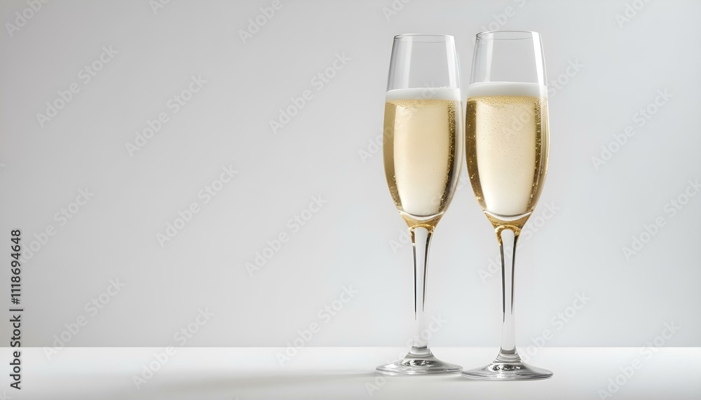 two glasses of champagne two glasses of champagne