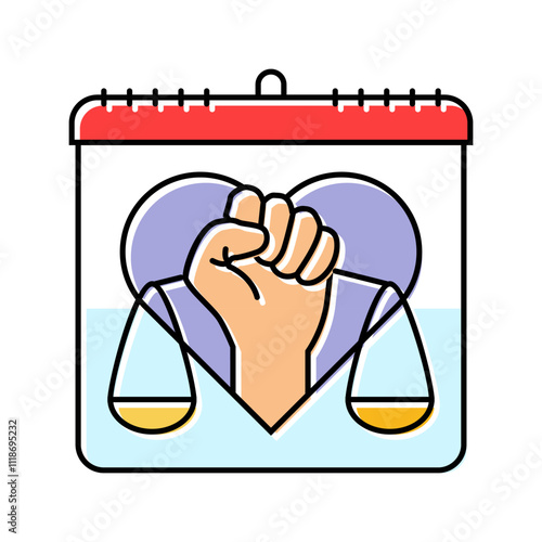 tolerance international day color icon vector. tolerance international day sign. isolated symbol illustration