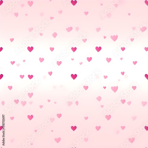 Seamless Tiny Scattered Hearts Pattern