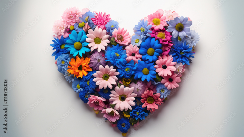 Heart shape flowe. Valentine concept. Heart shape flowe. Valentine concept.