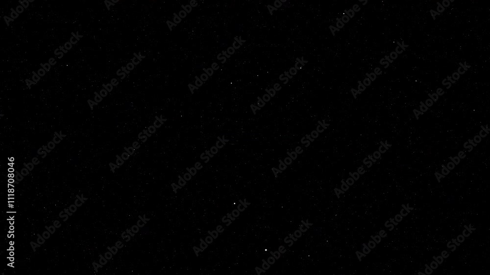 Slow moving floating particles in a galaxy full of tiny stars