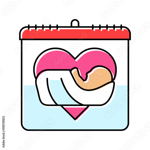 the midwife international day color icon vector. the midwife international day sign. isolated symbol illustration
