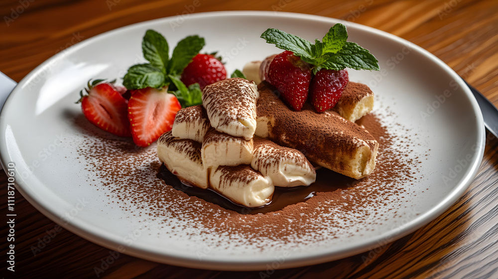 Delighting in the Layers of Tiramisu: An Italian Classic Dessert Experience with Fresh Fruits Delighting in the Layers of Tiramisu: An Italian Classic Dessert Experience with Fresh Fruits