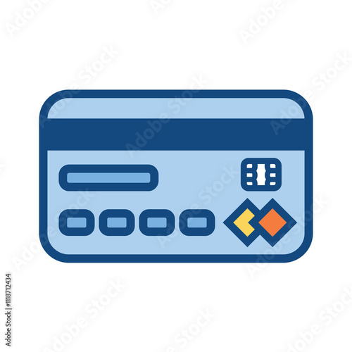 Credit Rating or Score Icon with Credit Card Check - Good or Bad Credit Idea