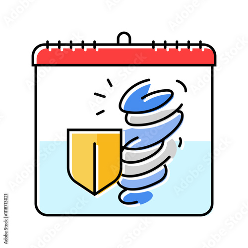 disaster reduction international day color icon vector. disaster reduction international day sign. isolated symbol illustration