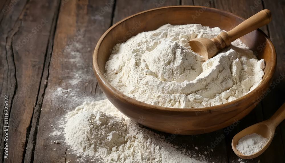 flour in bowl flour in bowl