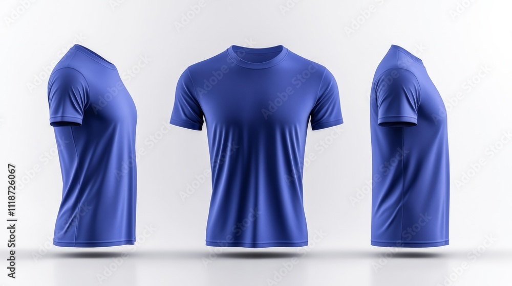 3D Render Mockup of Royal Blue Sleeveless T-Shirt on a Mannequin. Generative AI 3D Render Mockup of Royal Blue Sleeveless T-Shirt on a Mannequin. Generative AI