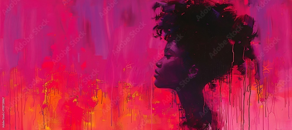 Obraz premium Edgy street artinspired design captures essence of a husband using graffiti textures and vibrant spraypaint colors leaving open areas for creative messages