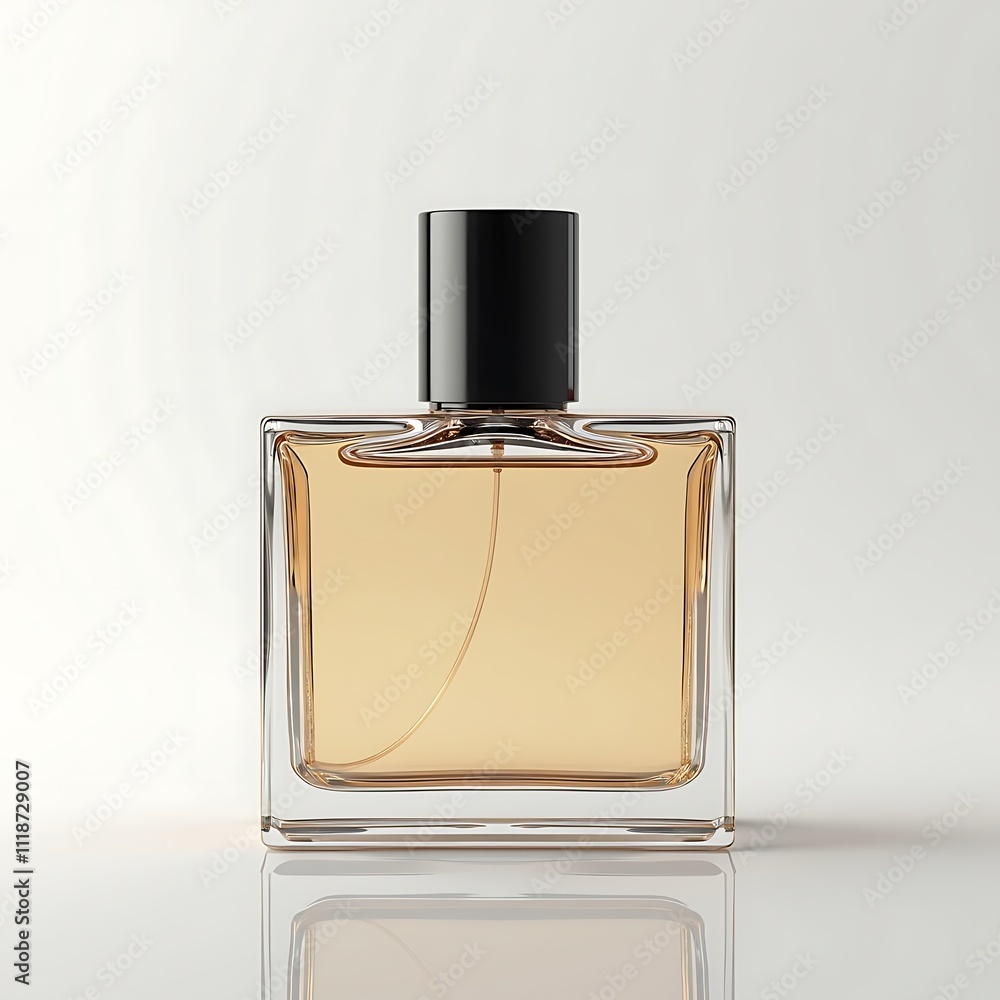 perfume bottle mockup on a white background in isolation perfume bottle mockup on a white background in isolation