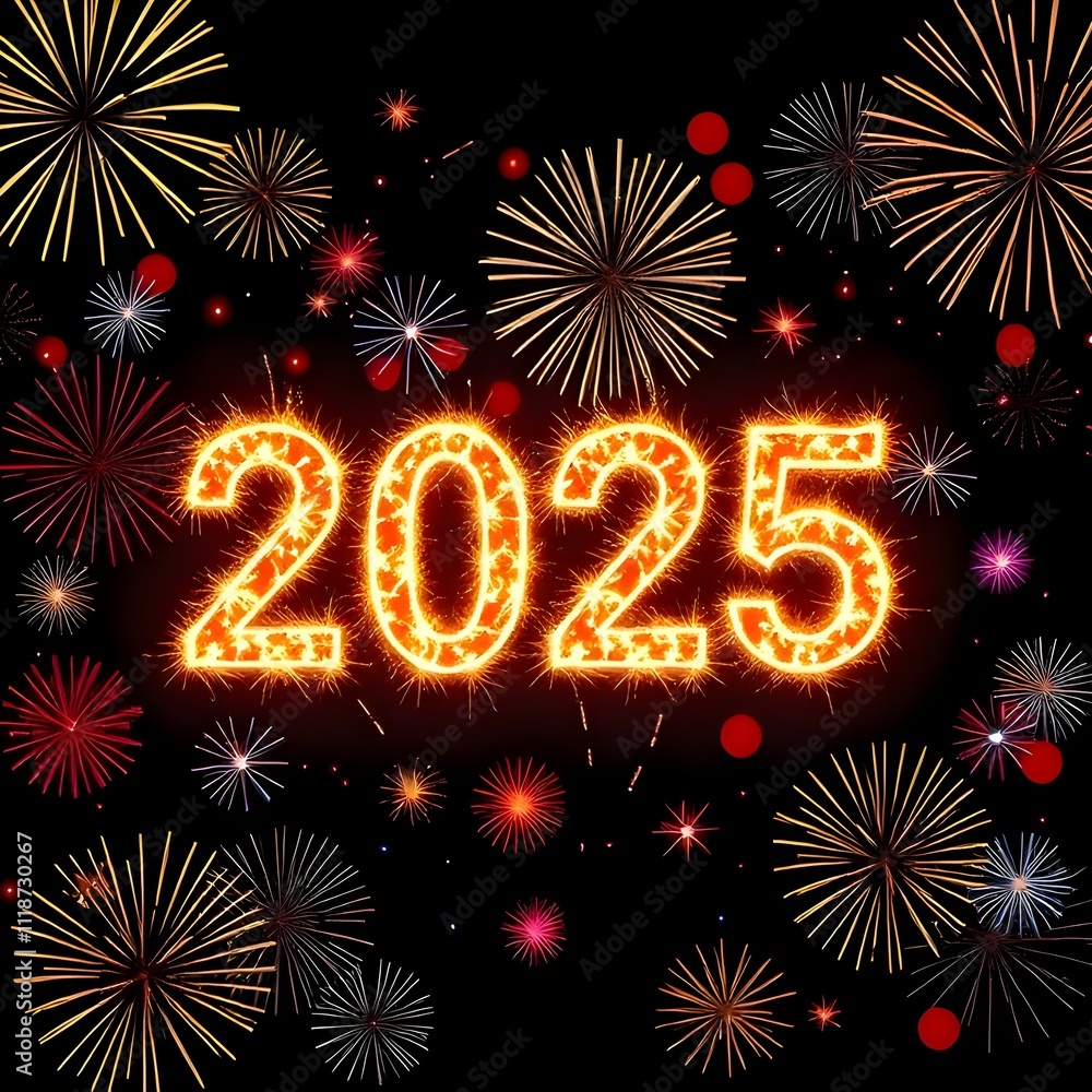 Happy New Year 2025 poster design Happy New Year 2025 poster design