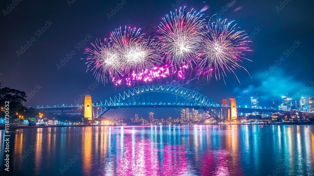 New Year celebration in the mountains, ski resort
New Year celebration in the mountains, ski resort