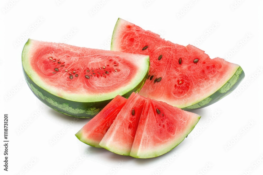 sliced Watermelon isolated on white background clipping path full depth of field sliced Watermelon isolated on white background clipping path full depth of field
