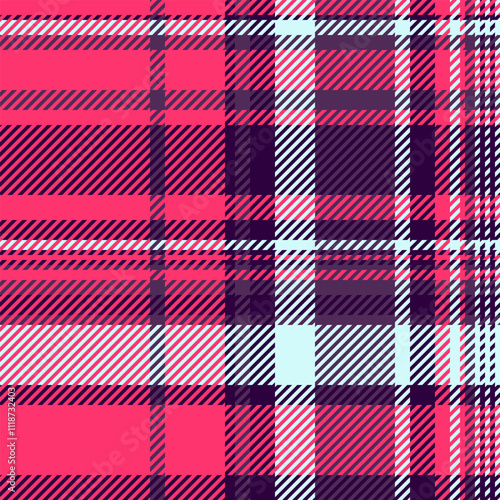 Male seamless plaid check, scarf texture pattern tartan. Customer background fabric textile vector in red and dark colors.