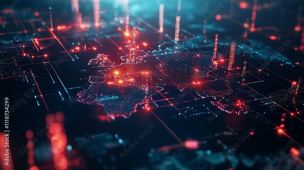 Global network connections, data flow, digital world map. Global network connections, data flow, digital world map.