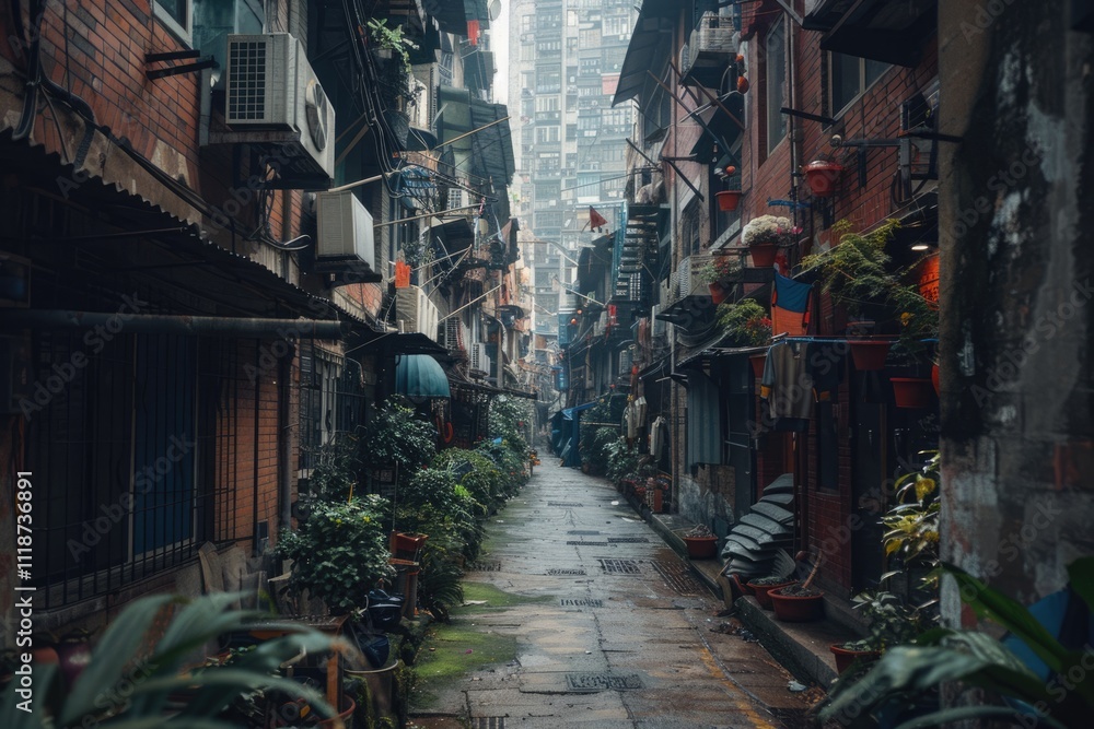 Naklejka premium Dystopian