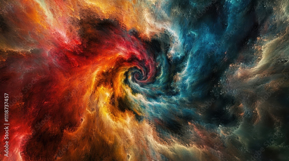 custom made wallpaper toronto digitalA vibrant cosmic swirl of colors representing a nebula in space.