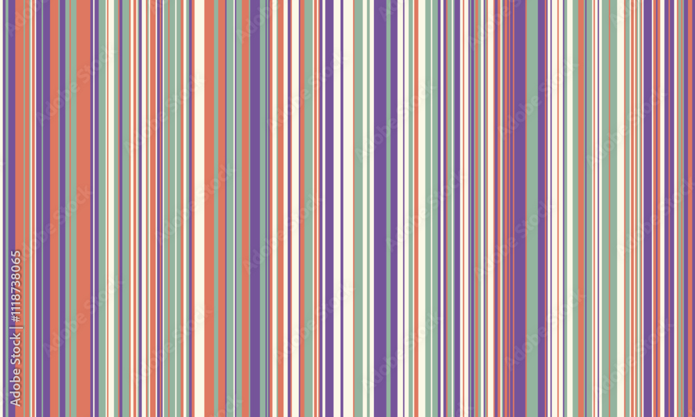 Pattern of vertical stripes, colorful thin and thick lines. Irregular stripe background, vector seamless texture. Abstract striped geometric design in bright colors. Pattern of vertical stripes, colorful thin and thick lines. Irregular stripe background, vector seamless texture. Abstract striped geometric design in bright colors.