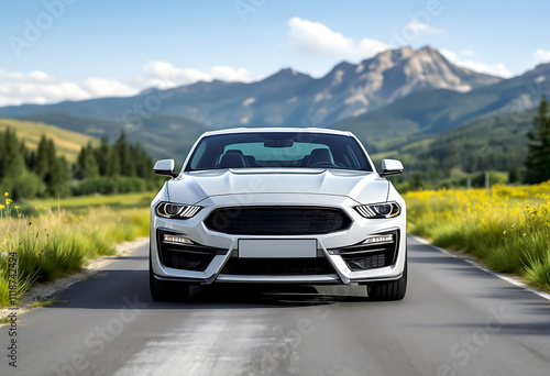 car in the mountains