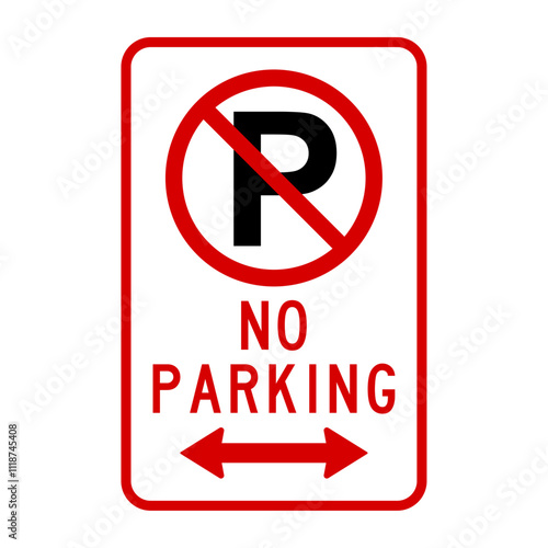 No parking sign