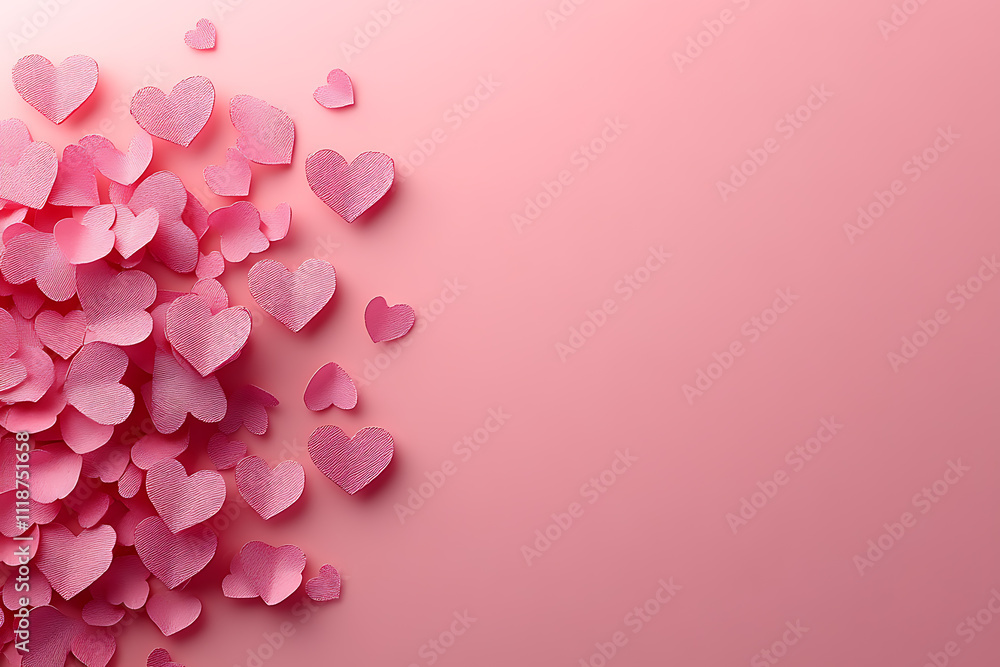 A soft pink gradient Valentine’s Day background with delicate floating hearts, leaving the center open for text, perfect for romantic designs or messages.
A soft pink gradient Valentine’s Day background with delicate floating hearts, leaving the center open for text, perfect for romantic designs or messages.