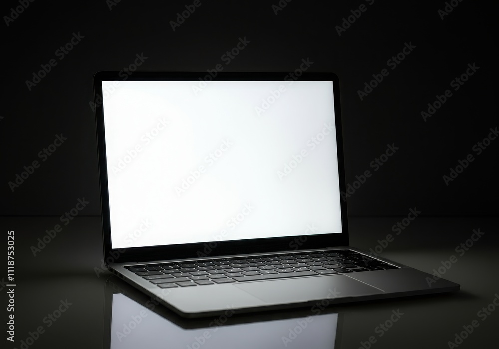 Modern computer,laptop with blank screen background. Modern computer,laptop with blank screen background.