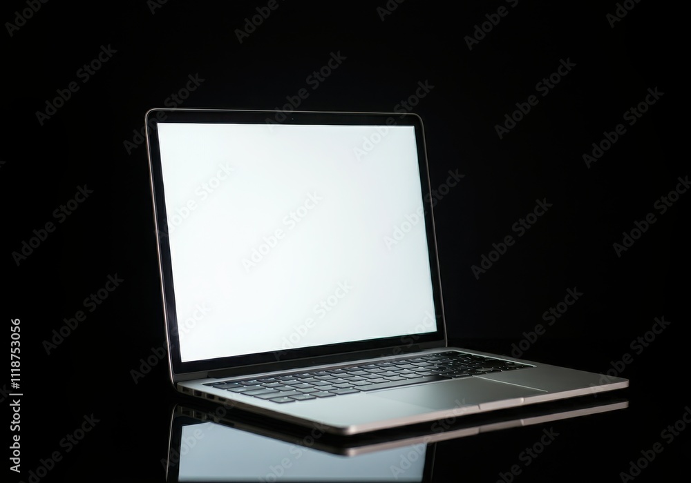 Modern computer,laptop with blank screen background. Modern computer,laptop with blank screen background.