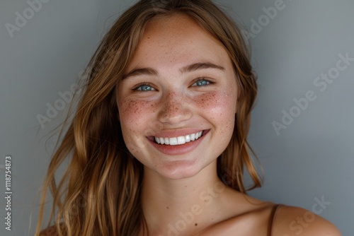 portrait of a happy beautiful girl