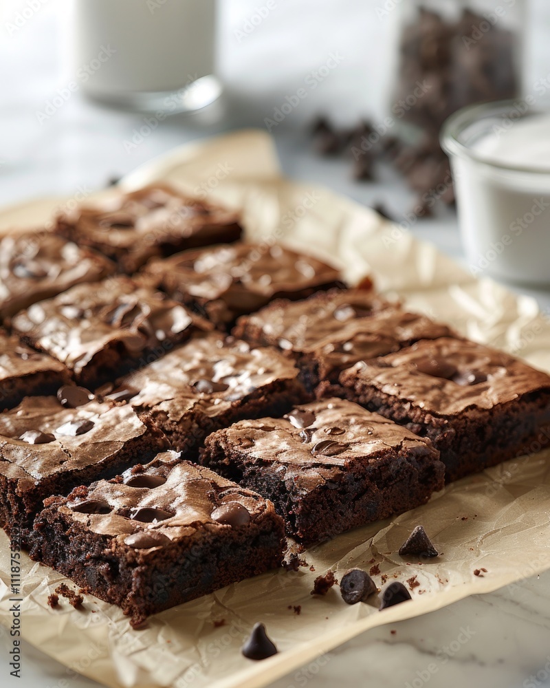 delicious chocolate brownie dessert food background with cake baking ingredient ai generated delicious chocolate brownie dessert food background with cake baking ingredient ai generated