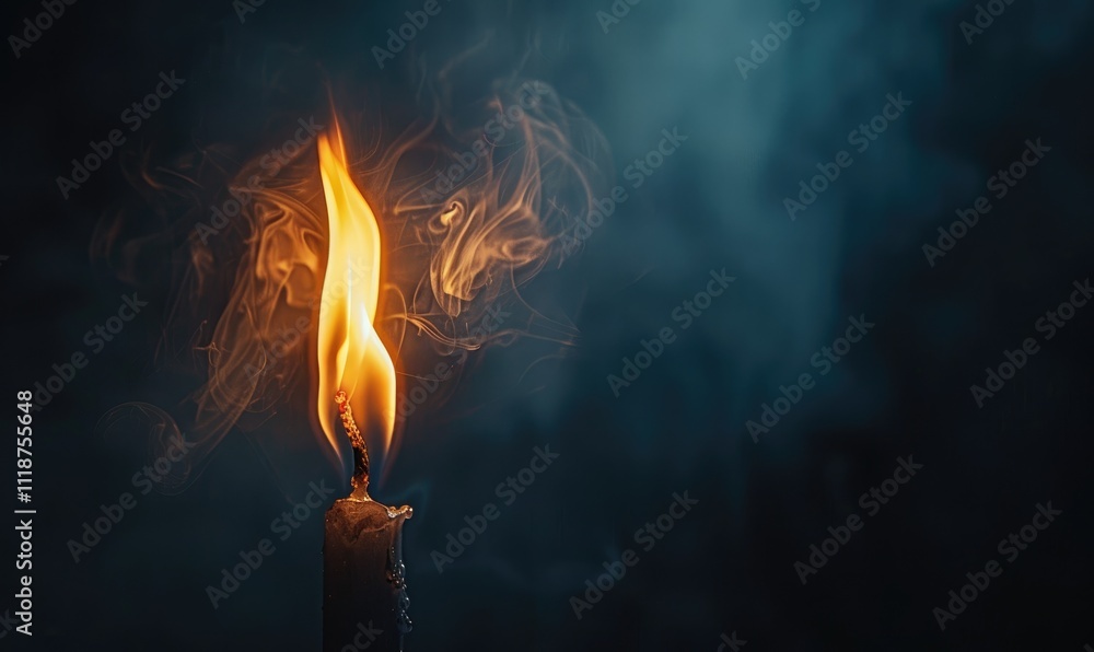 Stunning burning fire wallpaper background in dark night with black background ai generated Stunning burning fire wallpaper background in dark night with black background ai generated