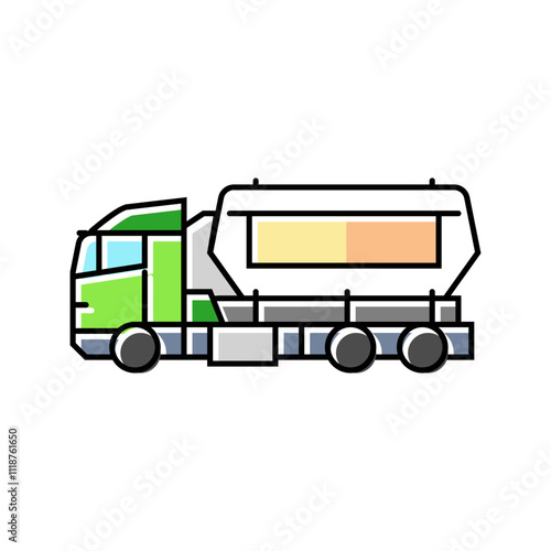 transportation wood pellets color icon vector. transportation wood pellets sign. isolated symbol illustration