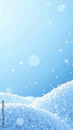 Wallpaper Mural Minimalist "January Vibes" text on a frosty white and blue gradient background Torontodigital.ca